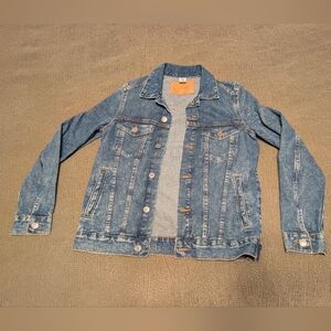 &Denim Classic Blue Denim Jacket - Women's Size 2